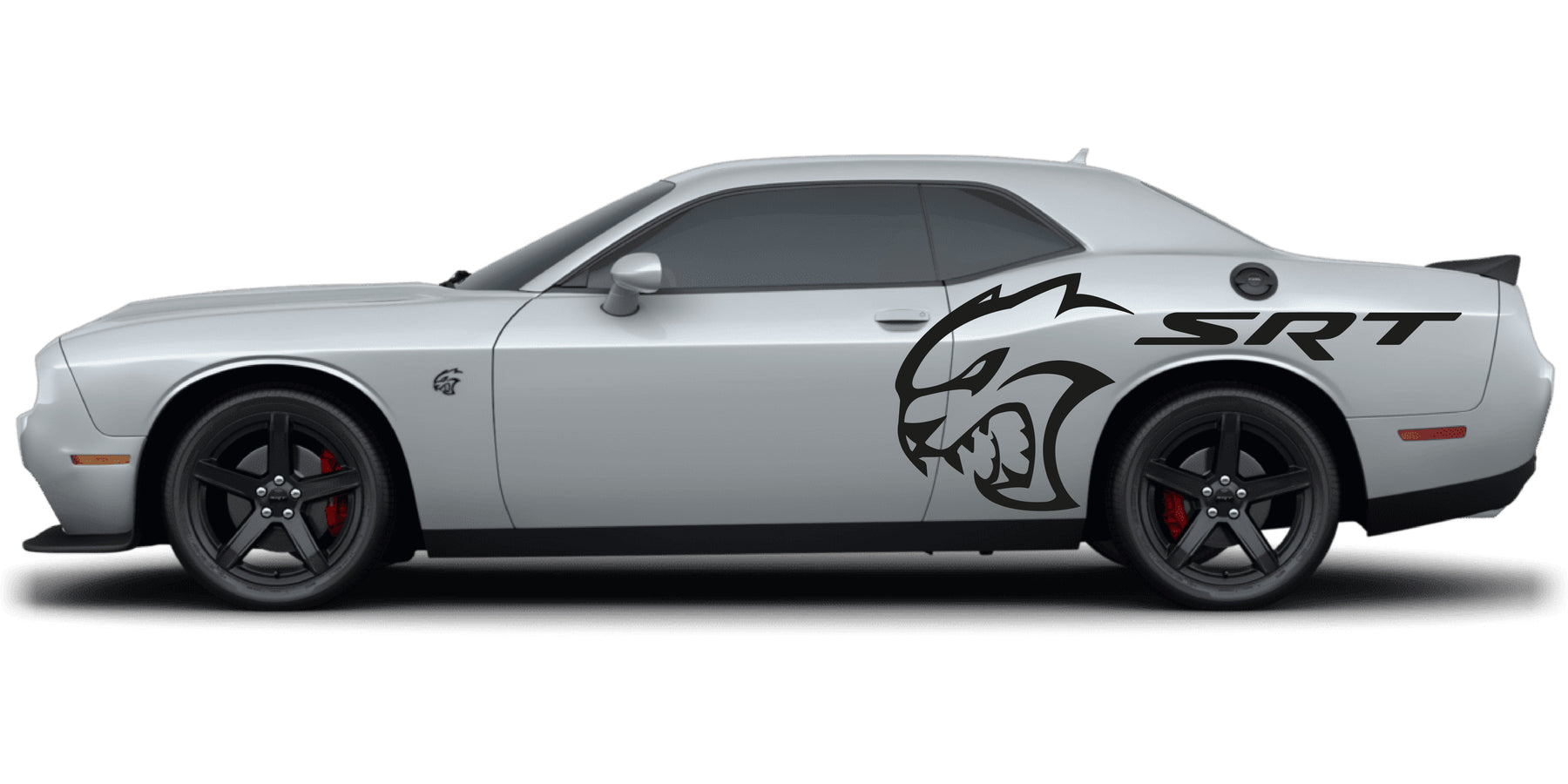 Fits 2015-2023 SRT Challenger Hellcat Vinyl Decal Side Sticker Graphics Matte Black 3M